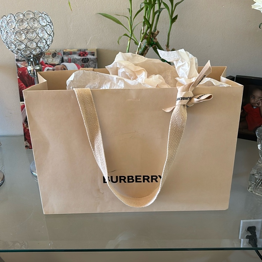 Burberry shopping bag